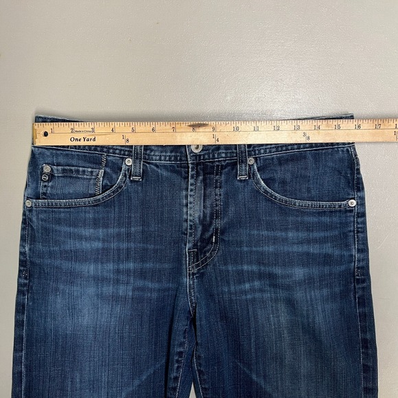 Adriano Goldschmied Jeans Mens 32x32 Straight Leg Blue Wash Denim Stretch - Picture 8 of 10